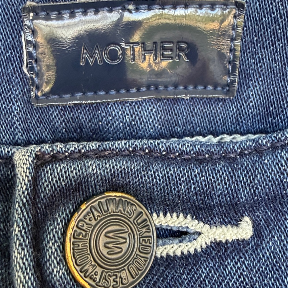 MOTHER The Insider Ankle High Rise Bootcut Ankle Jeans The Road to Paradise W-27 - Picture 5 of 16
